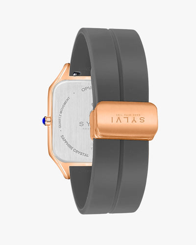 Opus Grey Rosegold Silicone