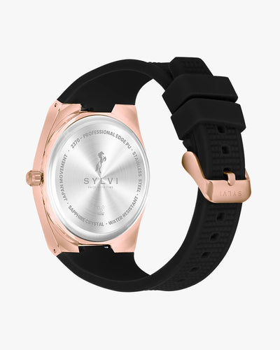 Professional Edge Black Rosegold Silicone