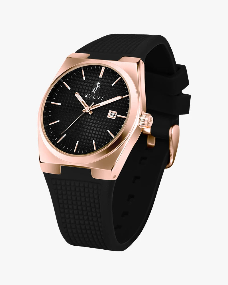 Shop Professional Edge Black Rosegold Silicone Watch for a