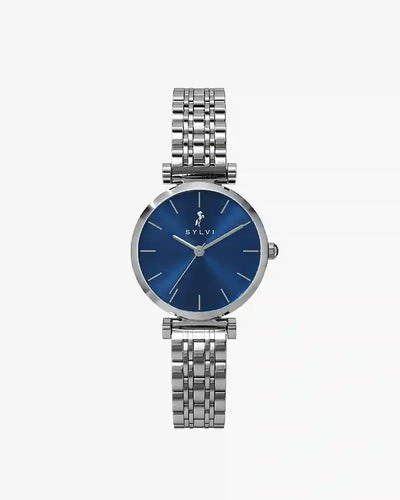 Serene Lavish Blue Silver Steel