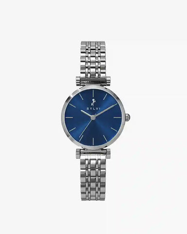 Serene Lavish Blue Silver Steel