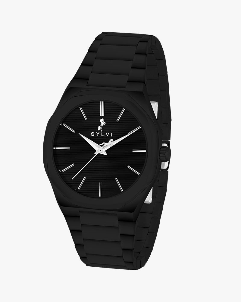 Sylvi Specter Black-Black Premium Analog Watch for Men