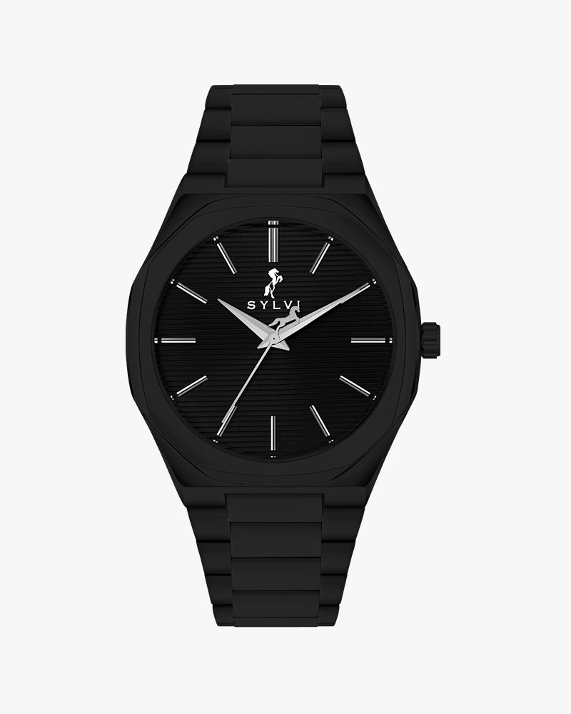 Sylvi Specter Black-Black Premium Analog Watch for Men