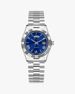 Sylvi Starboard Solid Blue Color Watch for Women Front Angle Image