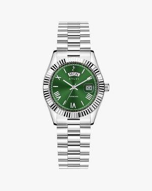 Sylvi Starboard Solid Green Watch for Women Front Angle Image