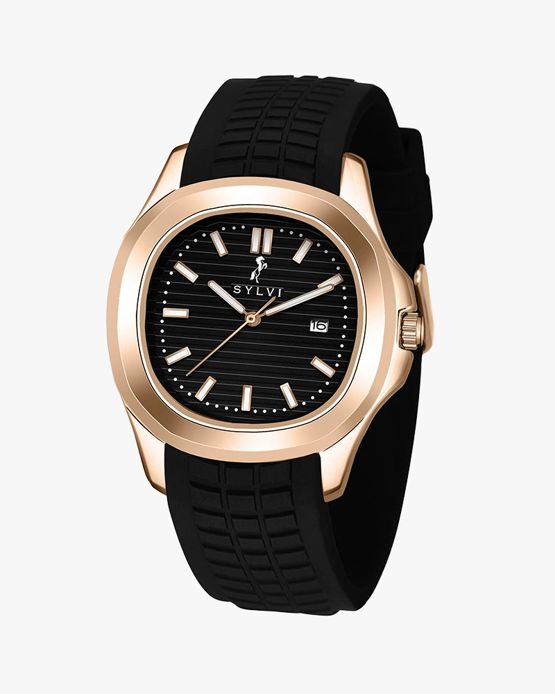 Urbanic Black Rose Gold Silicone