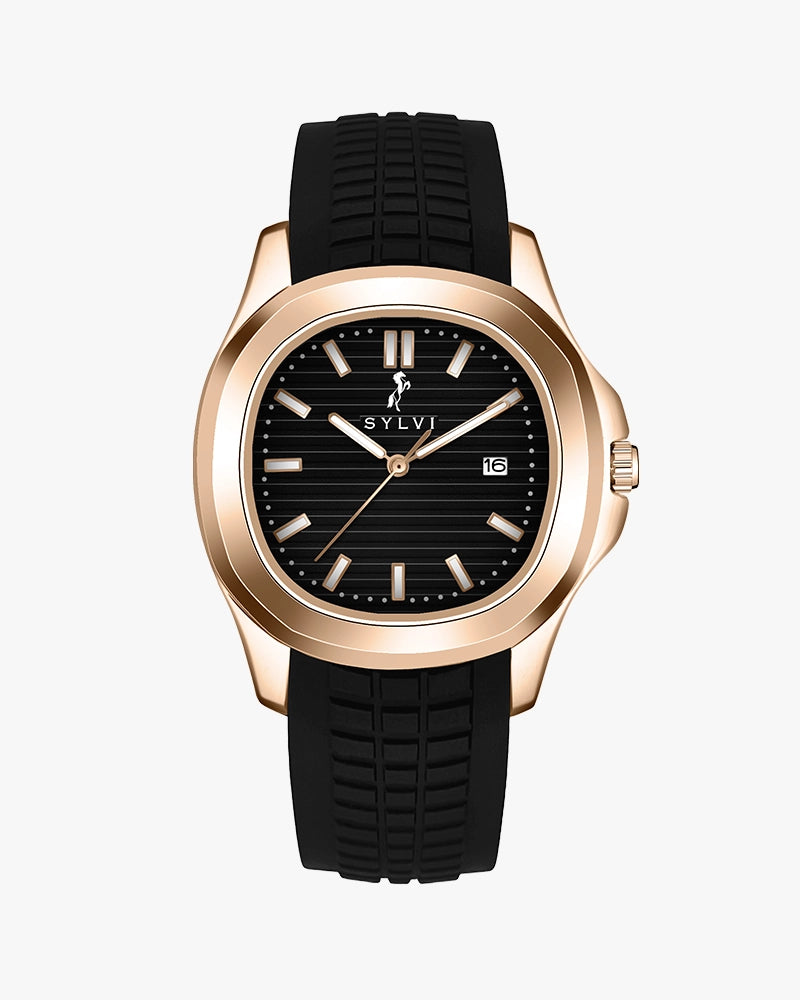 Urbanic Black Rose Gold Silicone