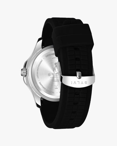 Urbanic Black Silver Silicone