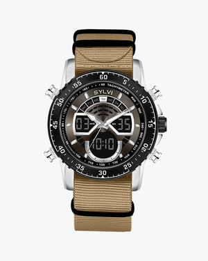 Sylvi Velocity Khaki Nylon Watch - Visit Sylvi Watch Shop Now