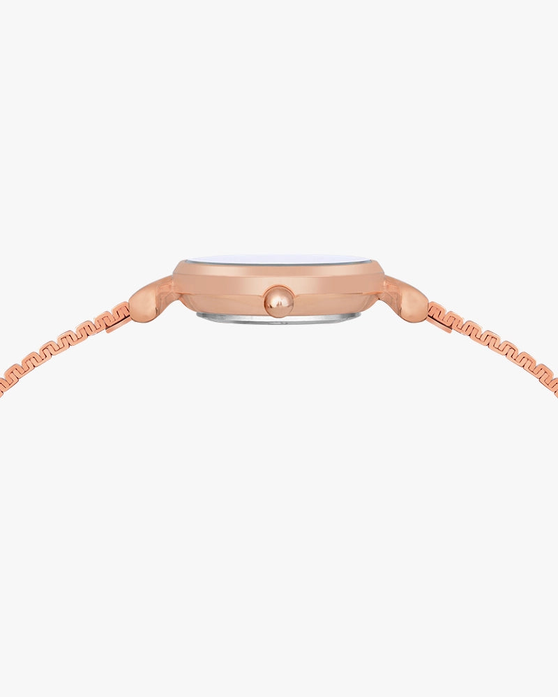 Sylvi Velvetine Green-Rosegold-Rosegold Watch for Women