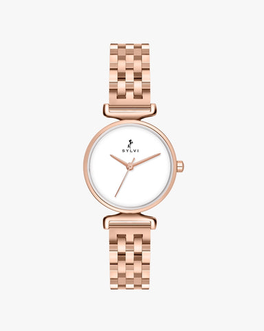 Velvetine White Rosegold Steel