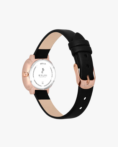 Sylvi Bella Black-Rosegold-Black Analog Watch For Women