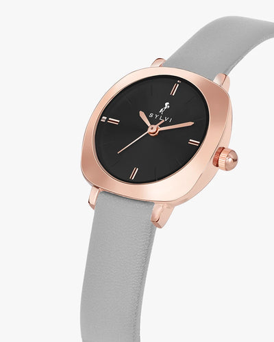 Sylvi Bella Black-Rosegold-Grey Analog Watch For Women