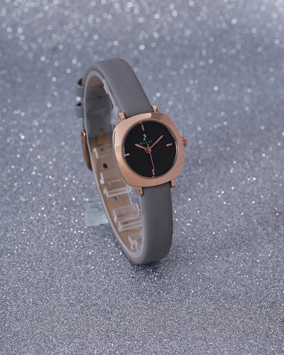 Sylvi Bella Black-Rosegold-Grey Analog Watch For Women