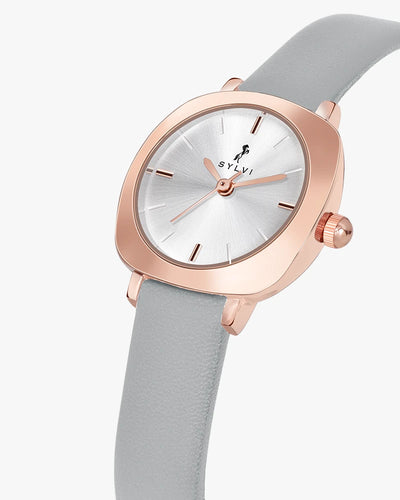 Sylvi Bella White-Rosegold-Grey Analog Watch For Women