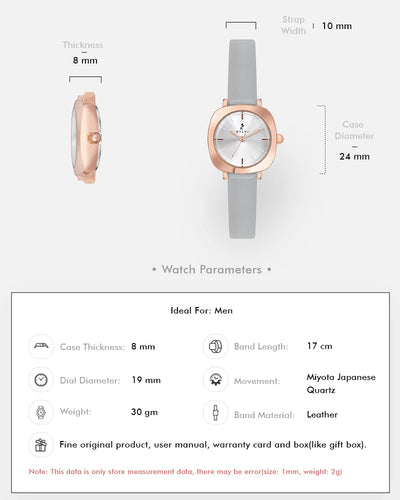 Sylvi Bella White-Rosegold-Grey Analog Watch For Women