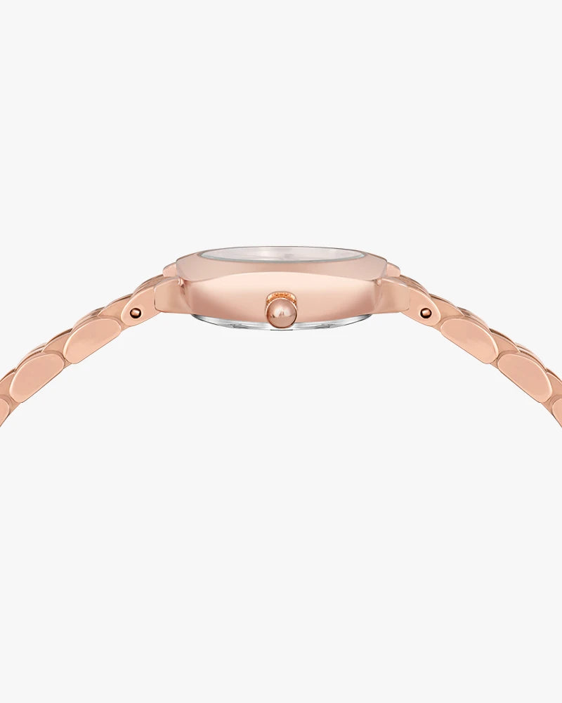 Sylvi Bella White-Rosegold-Rosegold Analog Watch For Women