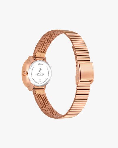 Sylvi Bella White-Rosegold-Rosegold Analog Watch For Women