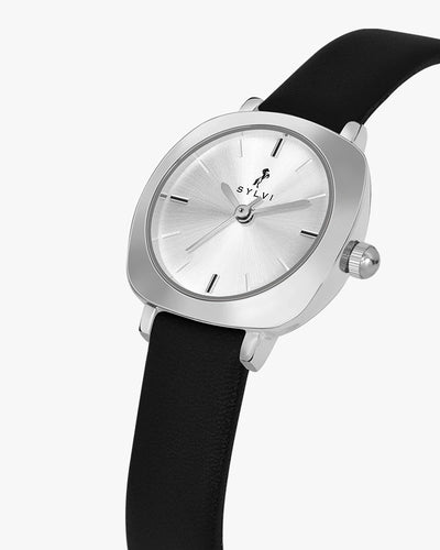 Sylvi Bella White-Silver-Black Analog Watch For Women