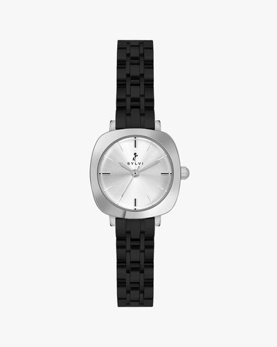 Sylvi Bella White-Silver-Black Analog Watch For Women