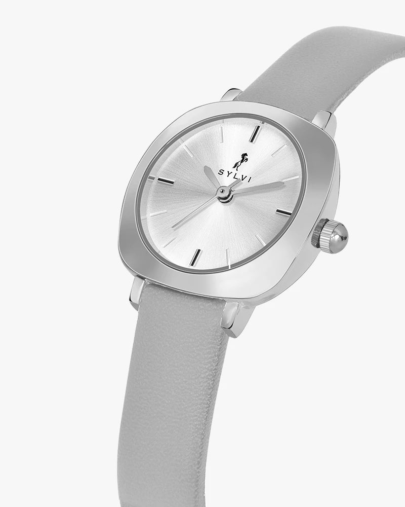 Sylvi Bella White-Silver-Grey Analog Watch For Women