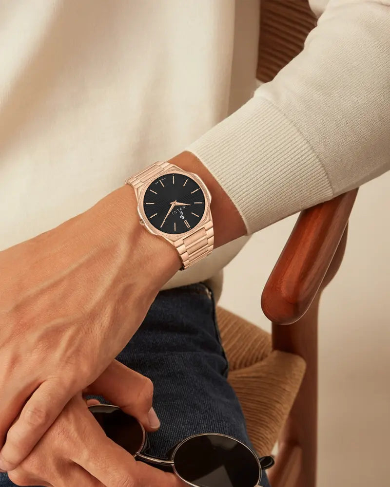 Blade Black Rosegold Steel