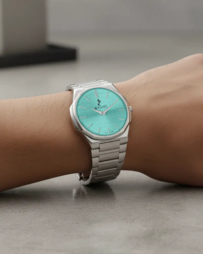 Blade Powder Blue Silver Steel