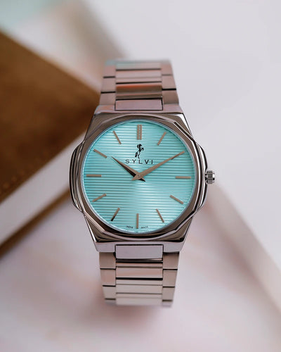 Blade Powder Blue Silver Steel