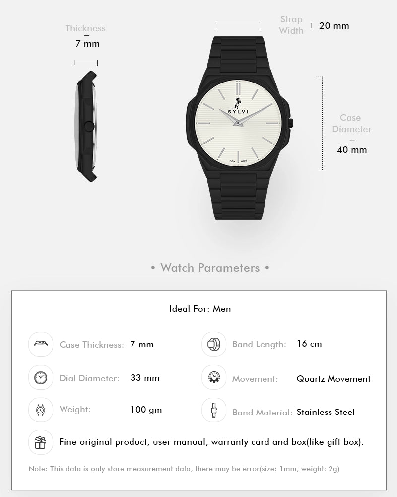 Watch size chart in mm outlet