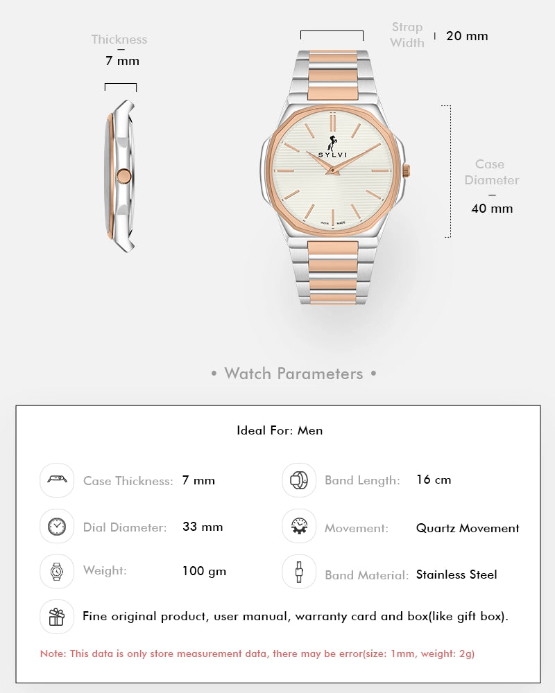 Blade White Rosegold Silver Steel