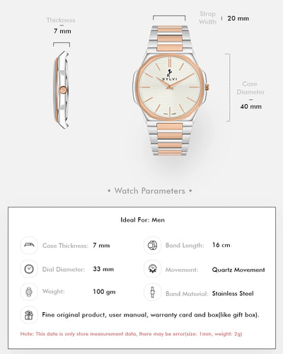 Blade White Rosegold Silver Steel