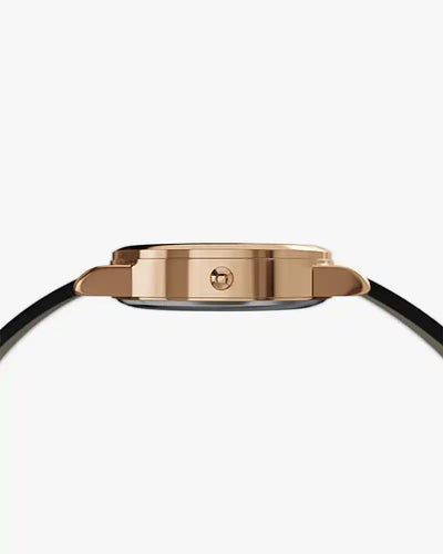 Dazzle Black Rose Leather