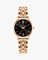 Sylvi Dazzle black rosegold watch premium lifestyle image