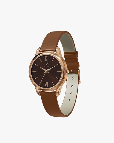 Dazzle Mocha Rose Leather