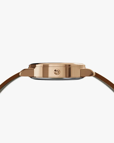 Dazzle Mocha Rose Leather
