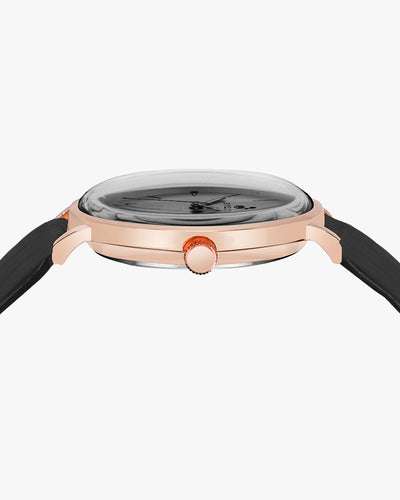 Elegadoom Black Rosegold Black Leather