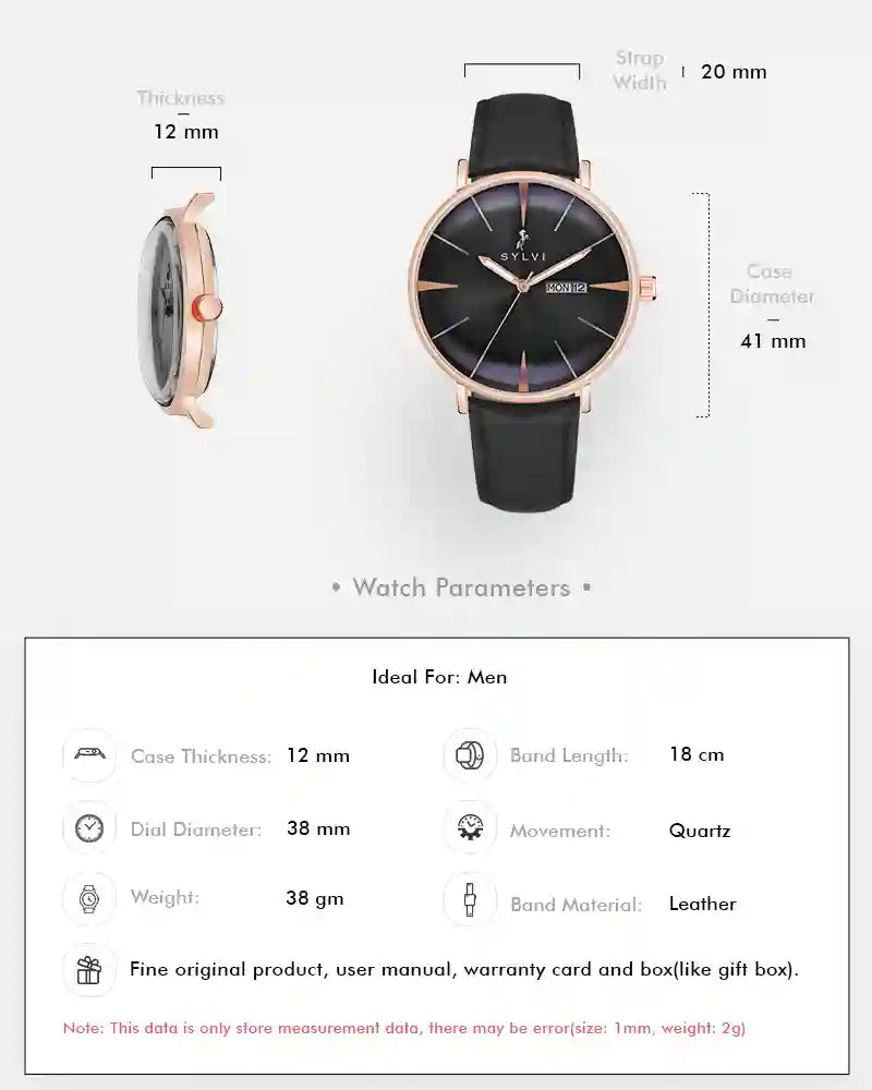Elegadoom Black Rosegold Black Leather