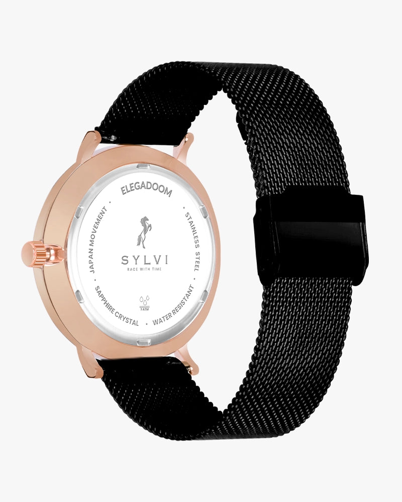 Elegadoom Black Rosegold Mesh