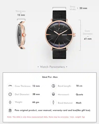 Elegadoom Black Rosegold Mesh