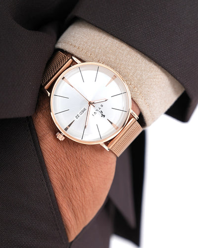 Elegadoom White Rosegold Mesh