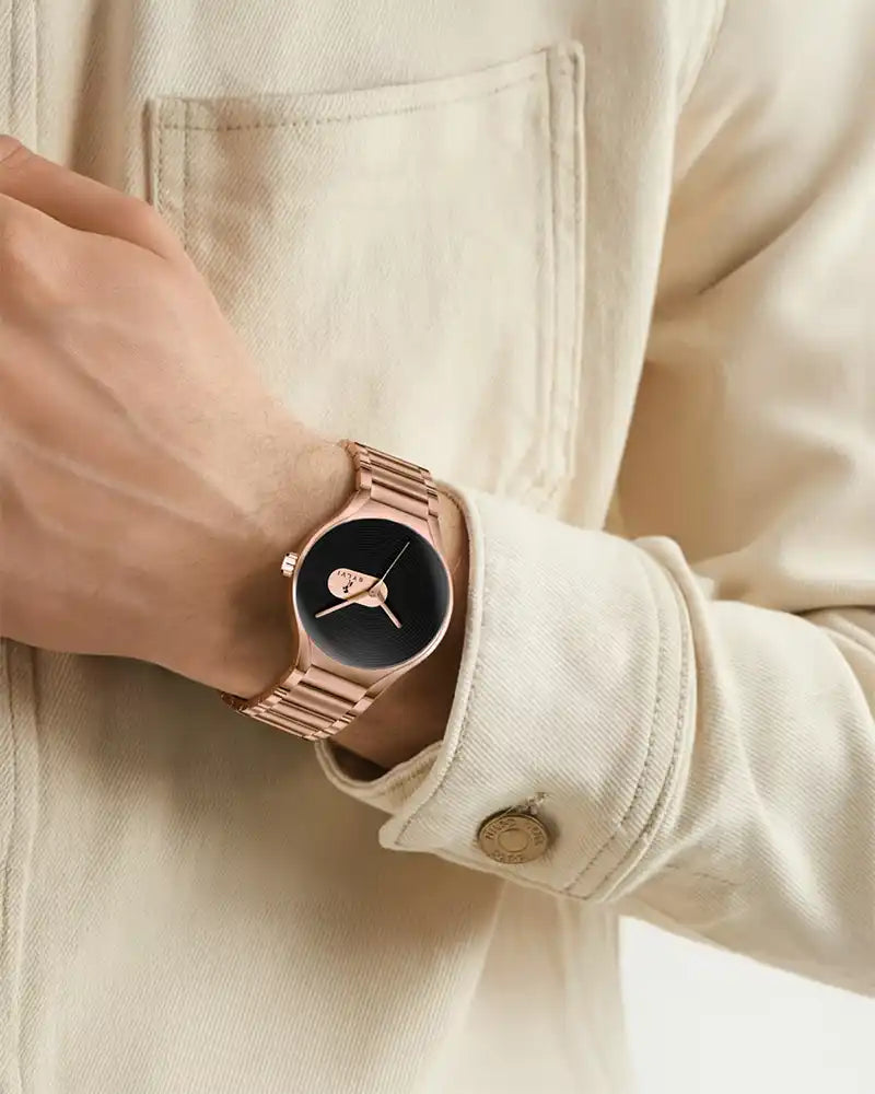 Elegare Black Rosegold Steel