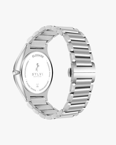 Sylvi Elegare White Minimalist Watch