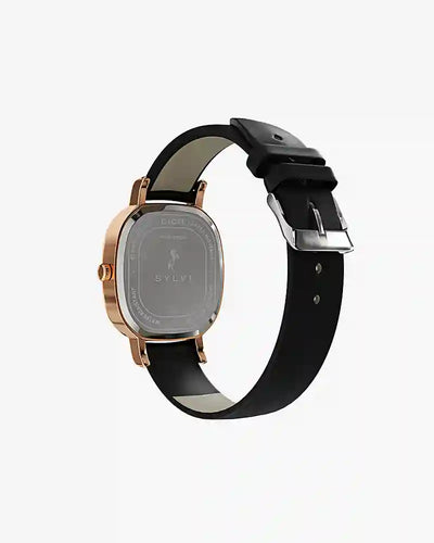 Ellore Black Rose Leather