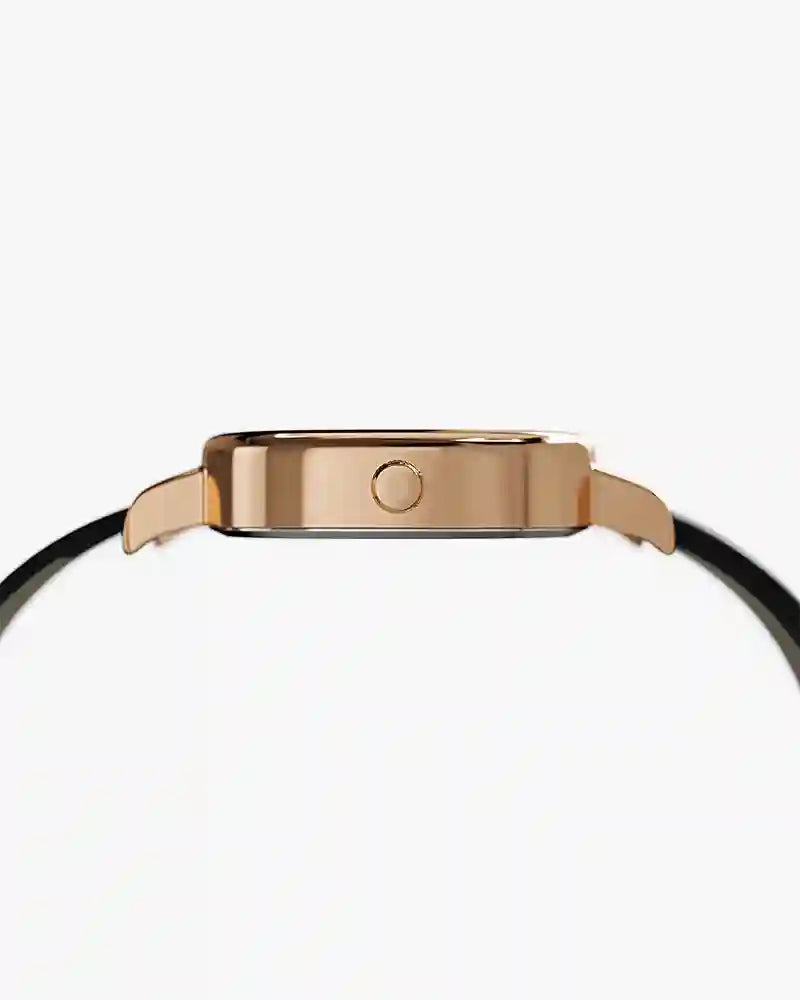 Ellore Black Rose Leather