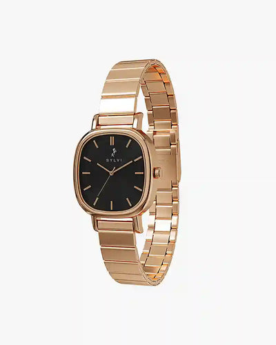 Ellore Black Rosegold Link