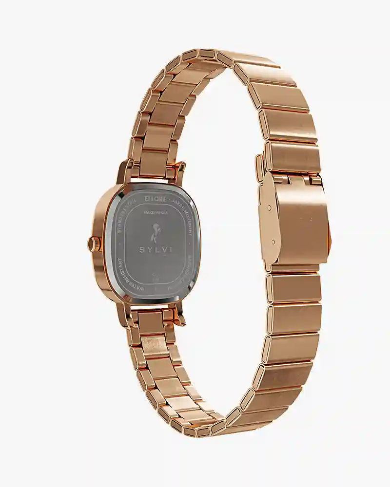 Ellore Black Rosegold Link