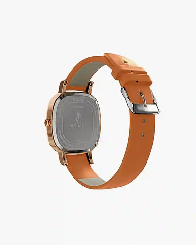 Ellore Mocha Rosegold Leather