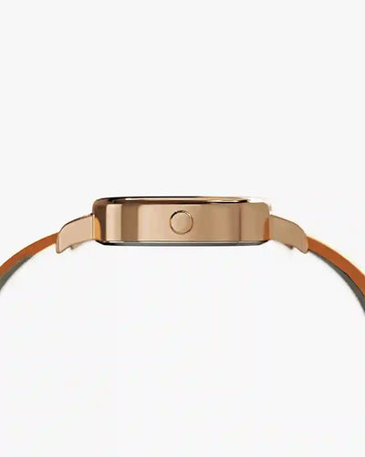 Ellore Mocha Rosegold Leather