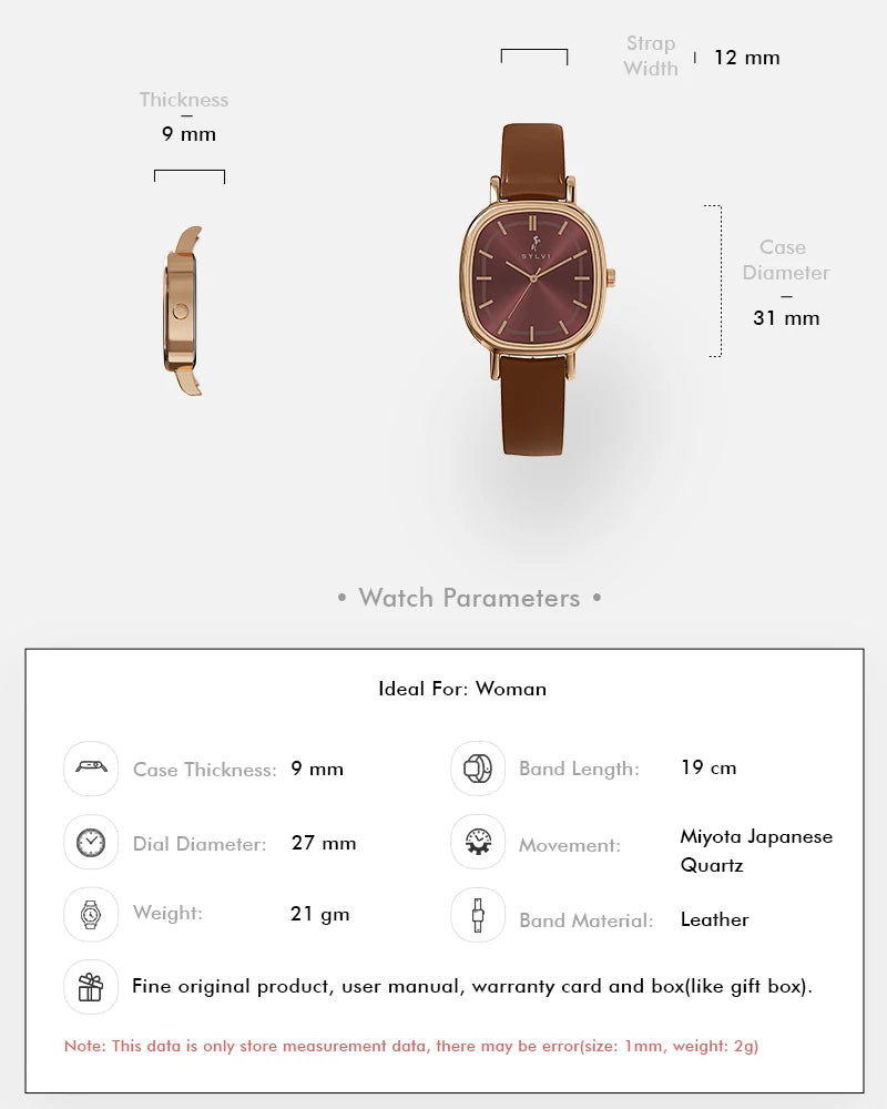 Ellore Mocha Rosegold Leather