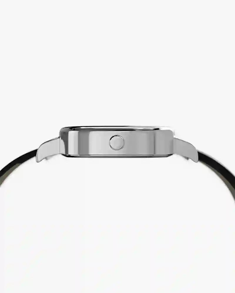 Ellore Ice Blue Black Leather